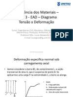 Resistência Dos Materiais: Diagrama Tensão Deformação