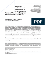 Applying A StrengthsBased Psychoeducational Model of Rehabilitation To The Treatment of Intimate Partner Violence - Program Theory and Logic Model