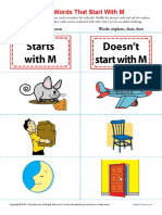 Sort Words That Start With M