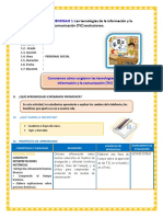 DIA 2 SESION de APRENDIZAJE Conocemos Cómo Surgieron Las Tecnologías de La Información y La Comunicación (TIC)