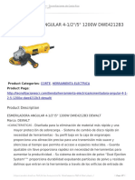 Pulidora Dwe4212 B3 - 1200W - Dewalt