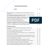 Chainsaw Safety Checklist