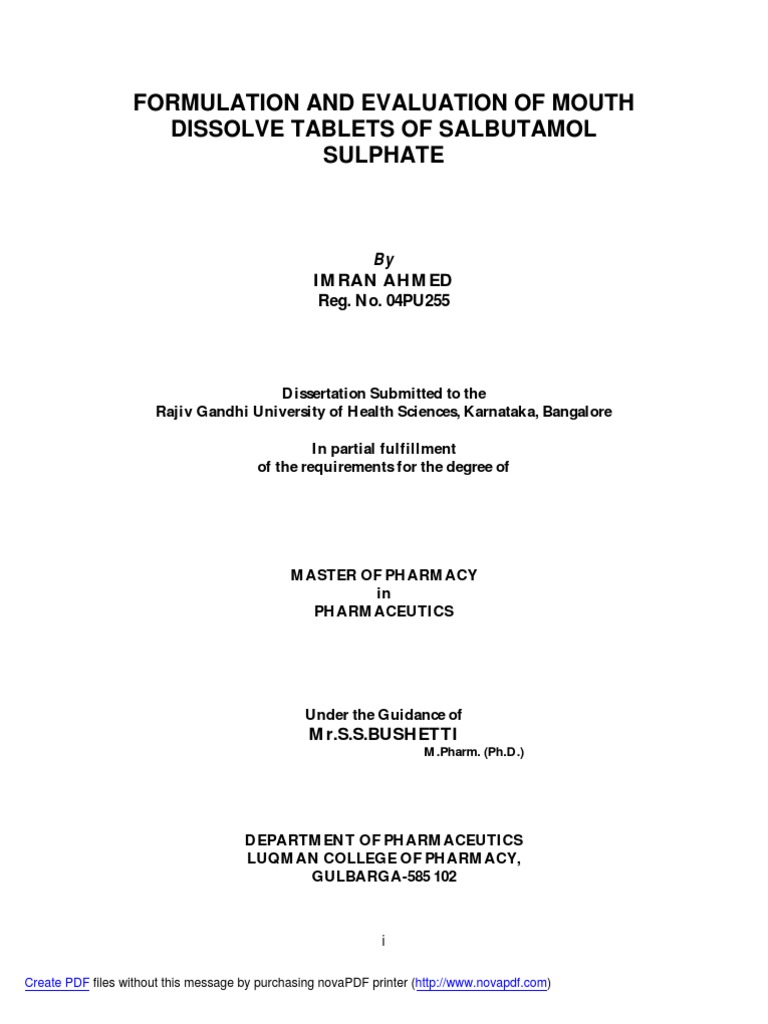master thesis in pharmacy