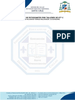 Distribución de Estudiantes Por Talleres Iii Bimestre