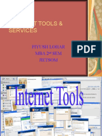 Internet Tools & Services: Piyush Lohar Mba 2 SEM Jietsom