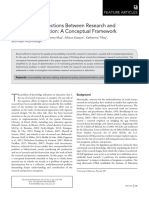 Rethinking Connections Between Research and Practice in Education: A Conceptual Framework