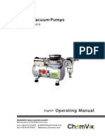 Oil Free Vacuum Pumps: Operating Manual