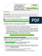 Guía de Ciencias Naturales sobre Organización Externa de los Seres Vivos