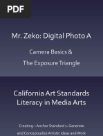 Digital Camera Basics The Exposure Triange