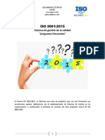 ISO 9001-2015. Preguntas Frecuentes