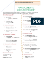 Complemento Circunstancial Para Primer Grado de Secundaria