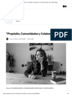 “Propósito, Comunidades y Colaboración”. _ by Hugo Cespedes _ Dec, 2020 _ Medium