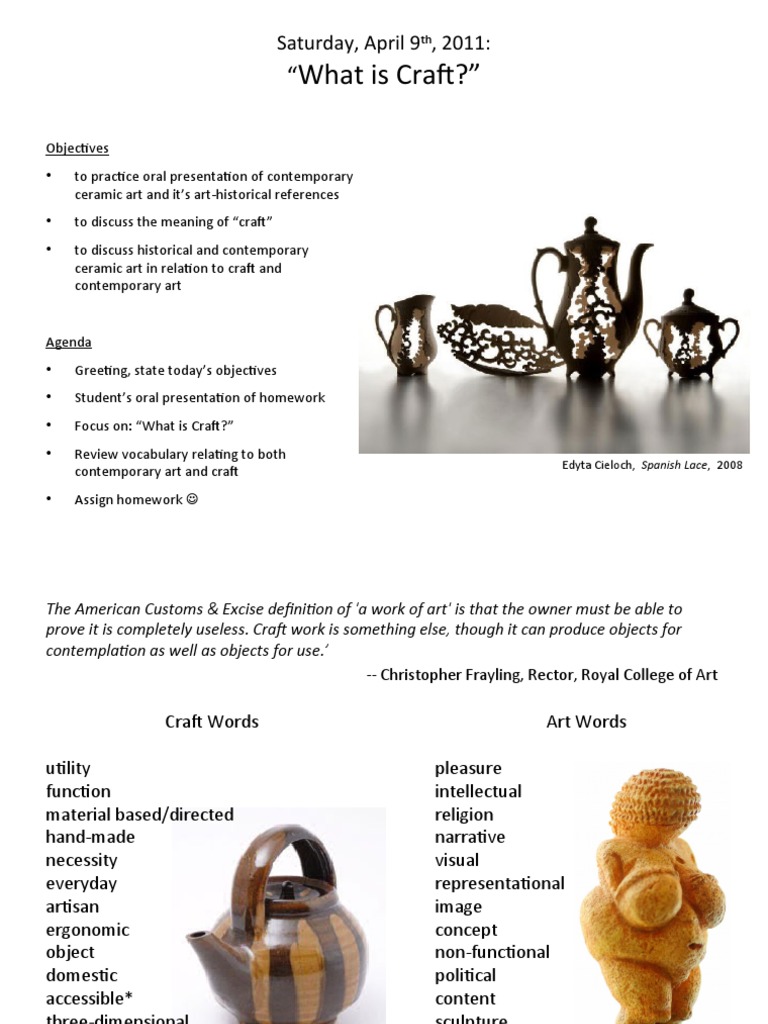 Understanding Craft in Contemporary Art | PDF | Ceramic Art | Sculpture