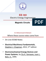 EE360- Magnetic Circuits 