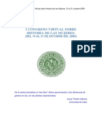 I Congreso Virtual Sobre Historia de Las Mujeres.: (Del 15 Al 31 de Octubre Del 2009)