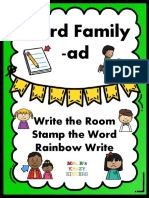 Word Family - Ad: Write The Room Stamp The Word Rainbow Write