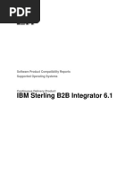 IBM Sterling B2B Integrator 6.1: Software Product Compatibility Reports Supported Operating Systems