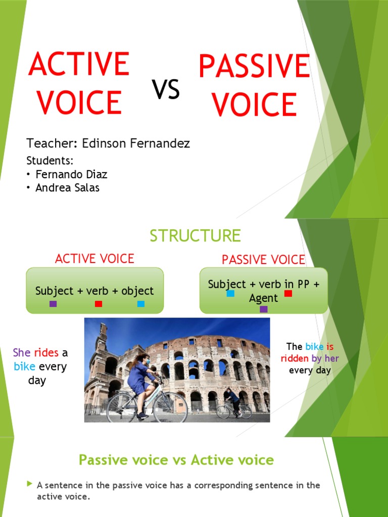 Active vs Passive Voice Explained | PDF | Language Arts & Discipline