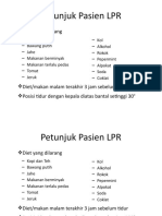 Diet larangan dan posisi tidur untuk LPR