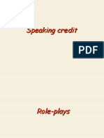 For A Speaking Credit
