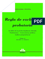 Regla de Exclusion Probatoria. Fernando Poviña