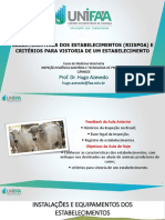 Prof. Dr. Hugo Azevedo: Características Dos Estabelecimentos (Riispoa) E Critérios para Vistoria de Um Estabelecimento