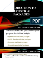 1 Introduction To Statistical Packages