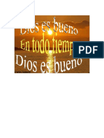 DIOS ES BUENO