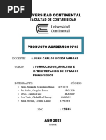 PRODUCTO ACADEMICO Nª03 FORMULACION, ANALISIS E INTERPRETACION DE ESTADOS FINANCIEROS