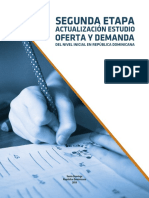 Segunda Etapa Actualización Estudio Oferta y Demanda Del Nivel Inicial en República Dominicana