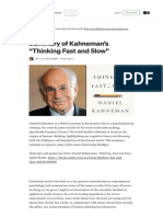 Summary of Kahneman's "Thinking Fast and Slow" - by Mark Looi - Medium