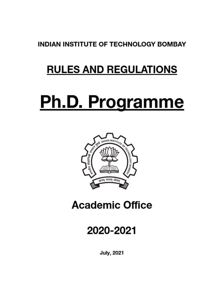 phd thesis rules and regulations
