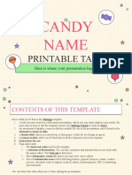Candy Name Printable Tags by Slidesgo