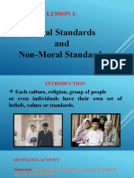 Lesson 2 Moral and Non-Moral Standards