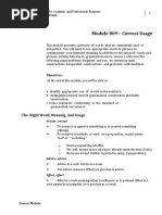 Week 009-Module Correct Usage