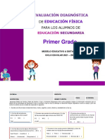 Evaluación Diagnóstica EF A Distancia 1º Secundaria 21-22 - Mtro. Antonio Preza