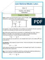 Class v (Maths) Ch.1 Shapes Notes