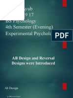 Rimsha Ayub BSAPE 19 17 BS Psychology 4th Semester (Evening) Experimental Psychology