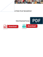 Cricket Stats Excel Spreadsheet