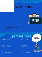 ECUACIONES Tarea