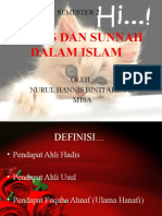 Pendidikan Islam Semester 2Hadis Dan Sunnah
