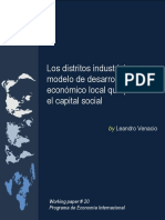 Los Distritos Industriales: Modelo de Desarrollo Económico Local Que Promueve El Capital Social