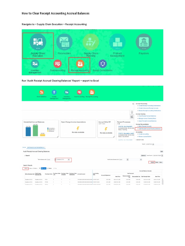 Clear Receipt Accounting Accruals Guide | PDF | Computers
