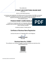 BN Certificate Xeii827812751041