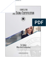 Six Sigma White Belt Certification Handbook ESP
