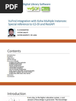 VuFind Integration With Koha Multiple Instances Special Reference To ILS-DI and RestAPI