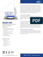 Setra Model 239 Data Sheet