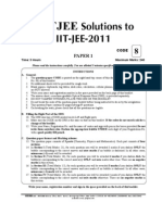 IIT JEE 2011 Paper-1 FIITJEE