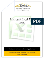 Microsoft Excel 2010: Level 2