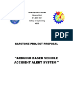 "Arduino Based Vehicle Accident Alert System ": Capstone Project Proposal